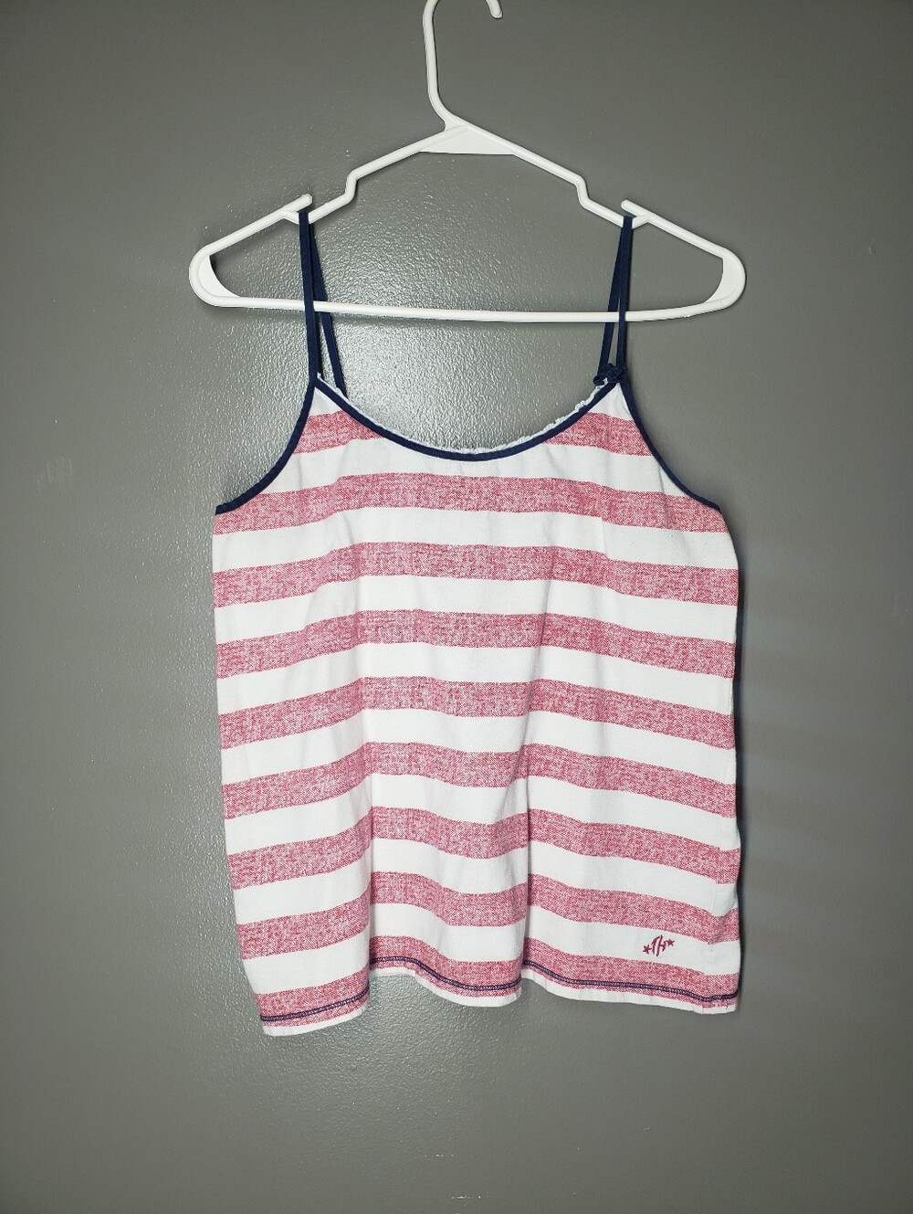 Tommy Hilfiger Womens Speghetti Strap Tank Top Striped Size Medium Thin